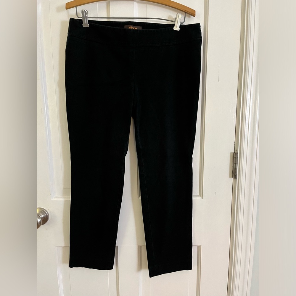 Viktor Matte Black Skinny Ankle Cigarette Style Pants Size 8